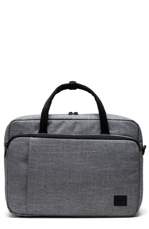 Herschel Supply Co . Gibson Tech Messenger Bag In Raven Crosshatch