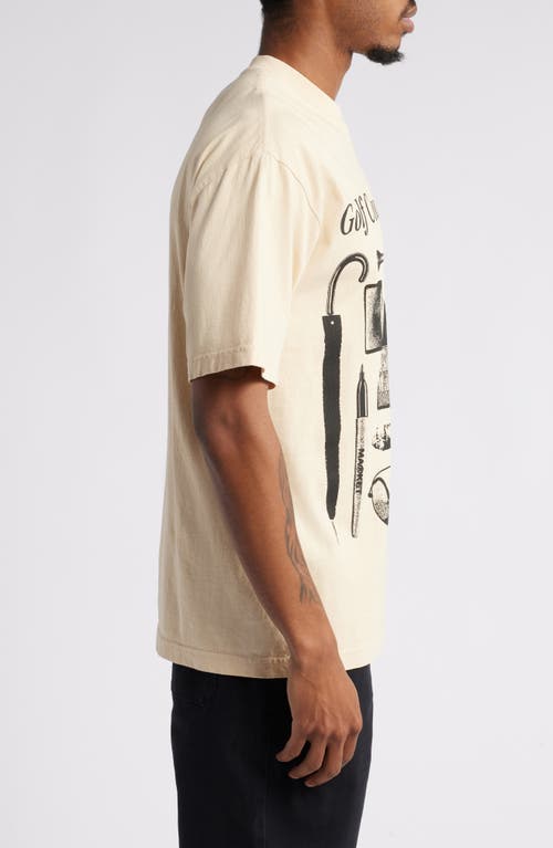 Shop Market Malbon Survival Kit Graphic T-shirt In Cream