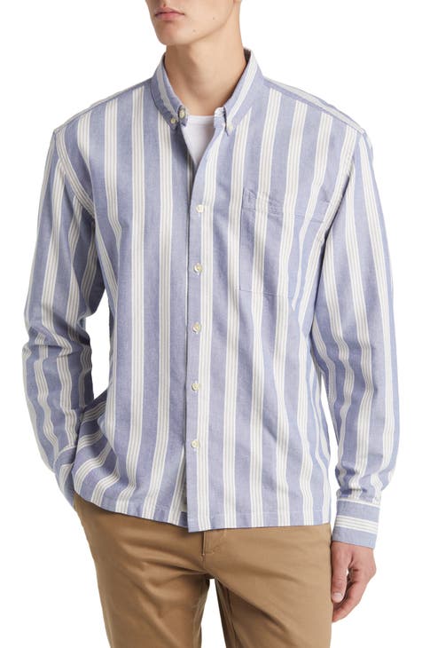 Trust Stripe Organic Cotton Button-Down Shirt