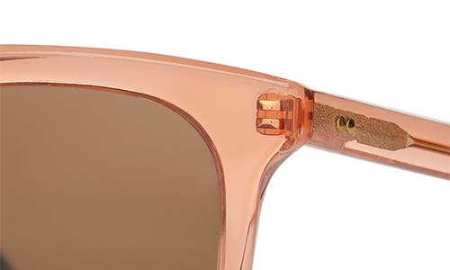 Toms Charmaine 54mm Square Sunglasses In Apricot Crystal/solid Brown