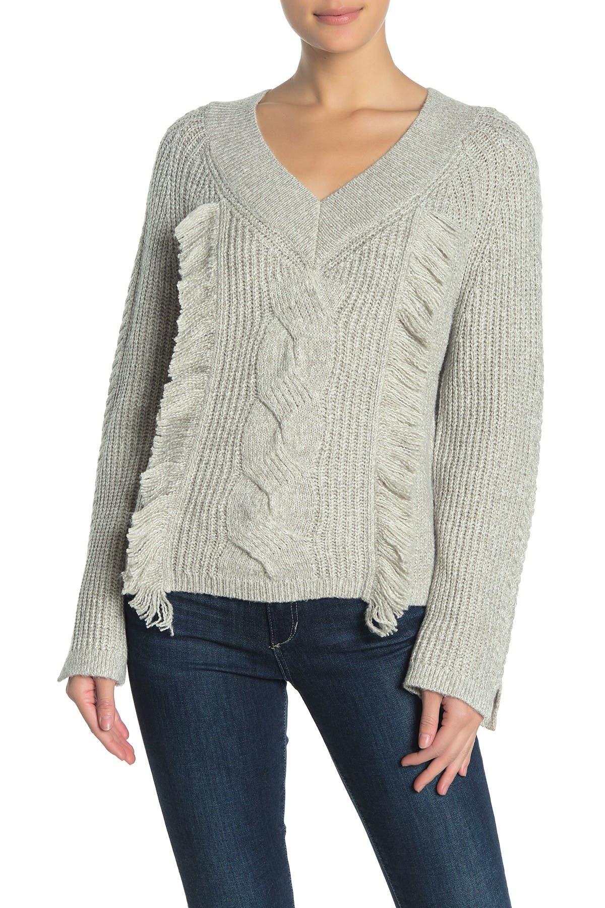 fringe pullover sweater