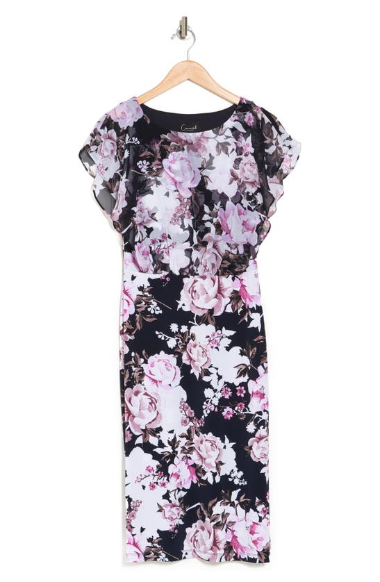 sachin and babi light blue dress Connected Apparel black vintage floral chiffon surplice sleeveless dress  size 10 - $63 (29% Off Retail) New With Tags