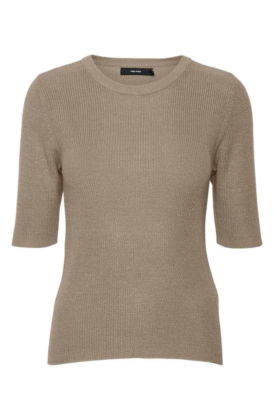 Shop Vero Moda New Lex Sun Sweater In Silver Mink
