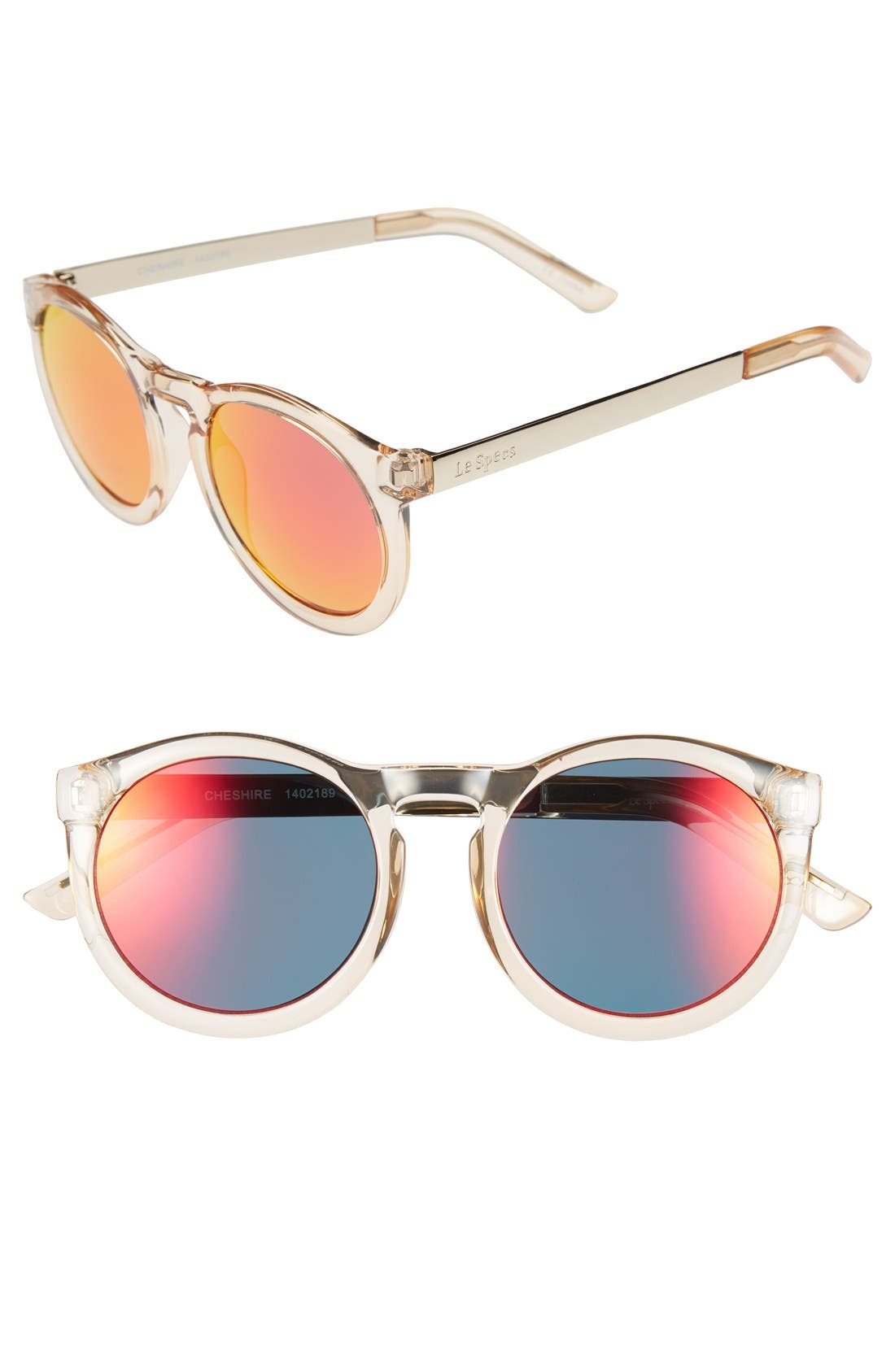 Le Specs 'Cheshire' 49mm Round Retro Sunglasses Nordstrom
