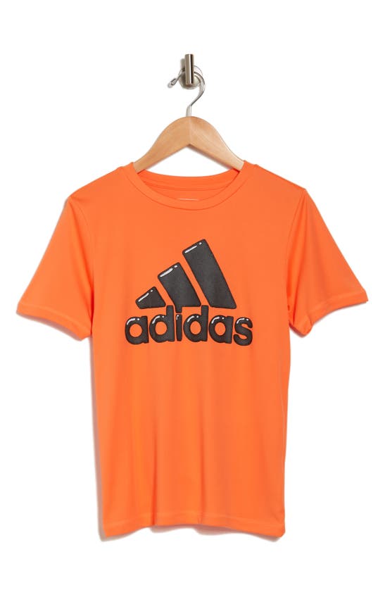 Adidas Originals Adidas Kids' Bubble Logo Graphic T-shirt In Orange