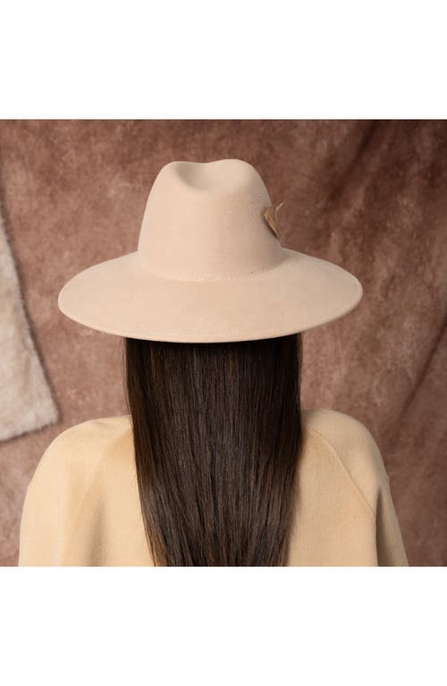 Shop Eugenia Kim Emmanuelle Wool Felt Fedora In Sand