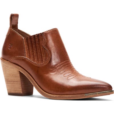 Faye Western Bootie, Beige