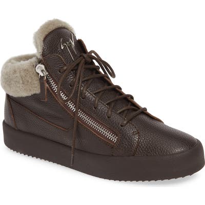 Giuseppe Zanotti Genuine Shearling Sneaker