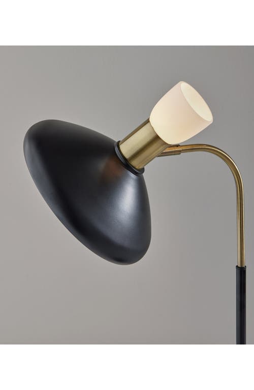 Adesso Lighting Patrick Desk Lamp In Black W/brass Accents