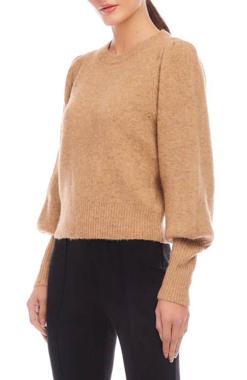 Shop Fifteen Twenty Lia Shirred Sweater In Almond