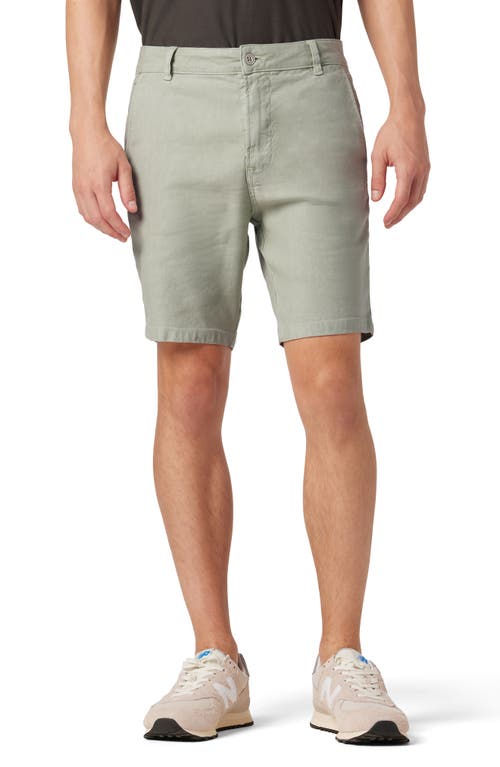 Linen Blend Twill Chino Shorts in Shell