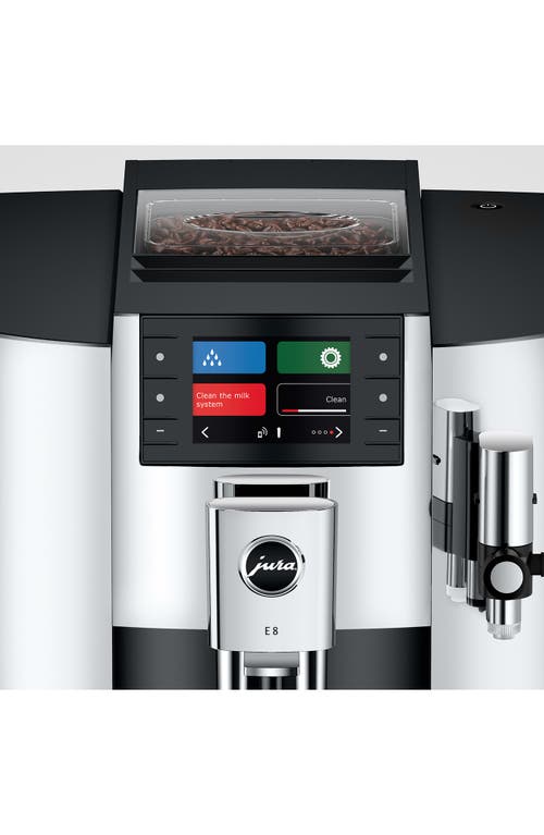 Jura E8 Automatic Coffee Machine In Chrome In Chrome
