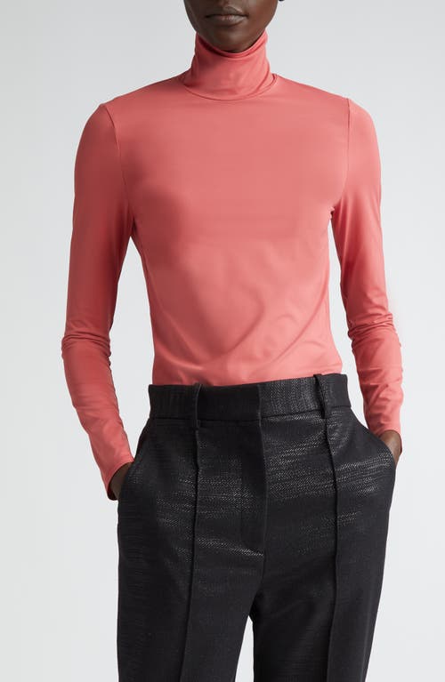 St. John Collection Nuda Jersey Turtleneck Top Rose at Nordstrom,