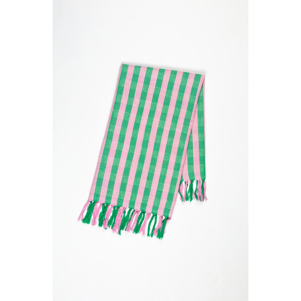 ARCHIVE NEW YORK ARCHIVE NEW YORK HANDWOVEN COLORFUL STRIPED COTTON KITCHEN TOWEL