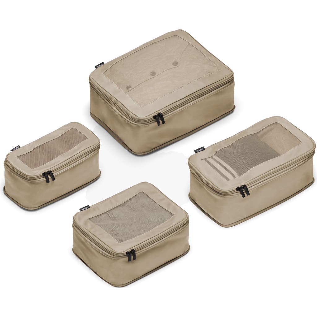Monos Set of 4 Compressible Packing Cubes in Tan