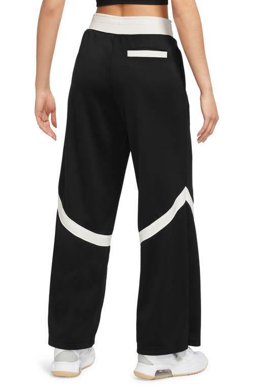 Shop Jordan (her)itage Snap Track Pants In Black/sail