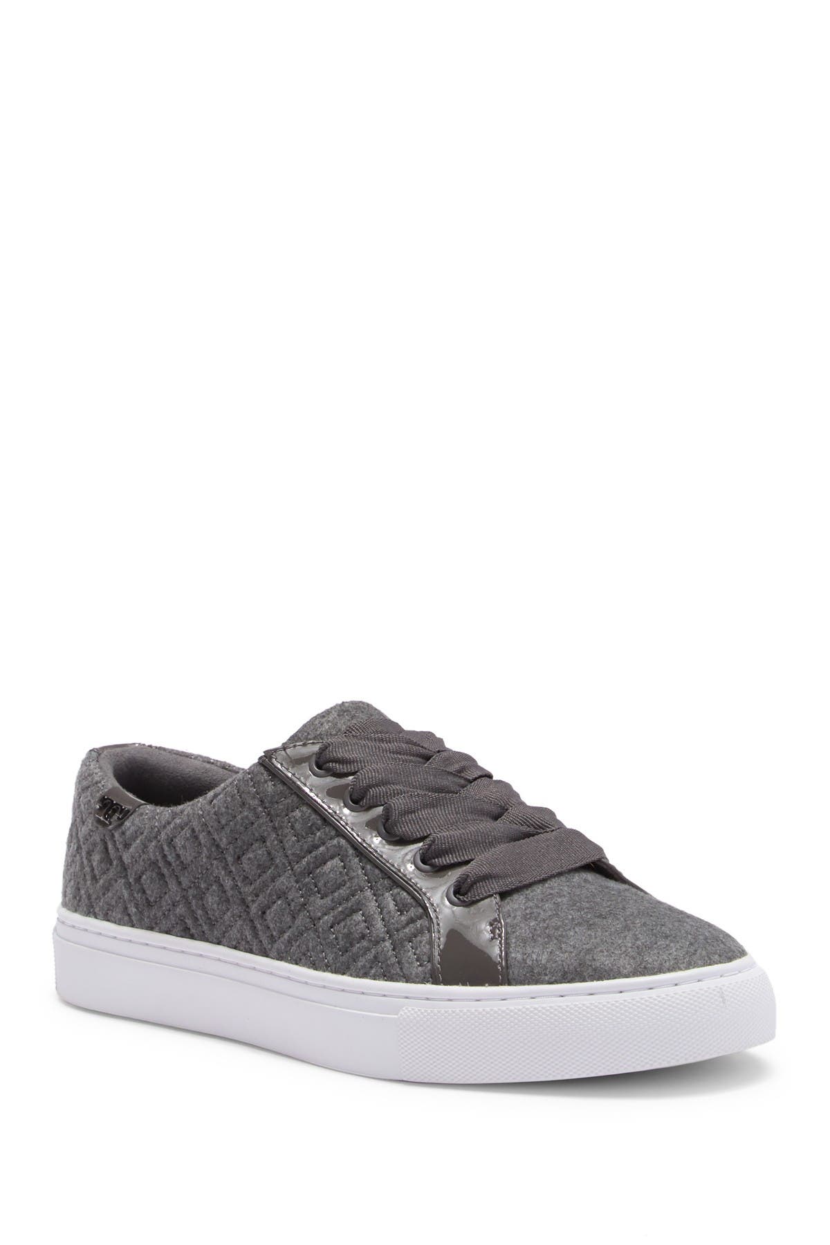 tory burch marion quilted lace up sneakers