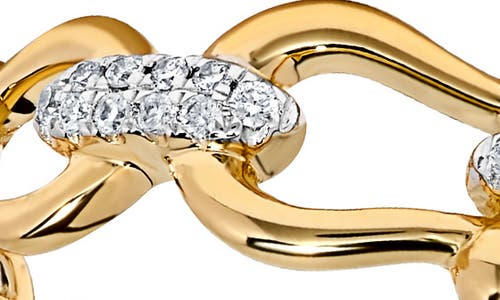 H.j. Namdar 14k Yellow Gold Diamond Rope Band Ring In Yellow Gold