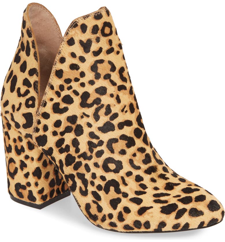  Rockstar Genuine Calf Hair Bootie, Main, color, LEOPARD CALF HAIR