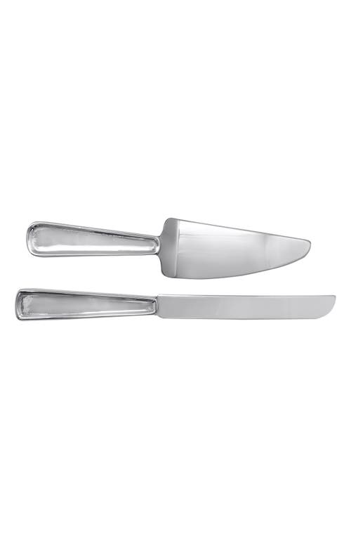 Mariposa Signature 2-Piece Cake Server Set in Silver at Nordstrom
