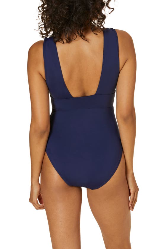 Andie Mykonos One-piece Swimsuit In Navy | ModeSens