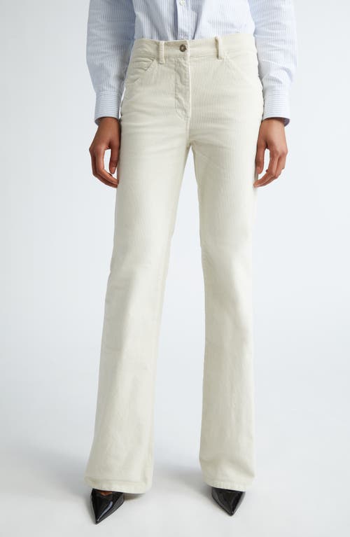 Nili Lotan Celia Cotton Blend Corduroy Pants Stone at Nordstrom,