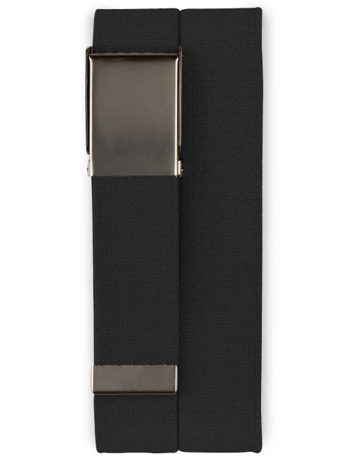 Harbor Bay Stretch Webbed Belt In Black