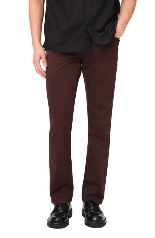 Shop Warp & Weft Warp+weft Ams Slim Fit Stretch Cottonpants In Americano