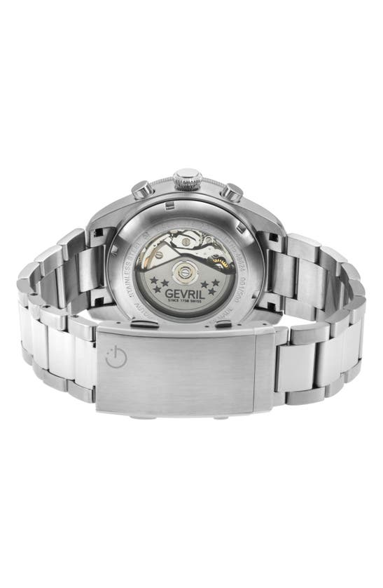 Shop Gevril Yorkville Chronograph Quartz Bracelet Watch, 43mm In Ip Gunmetal Gray