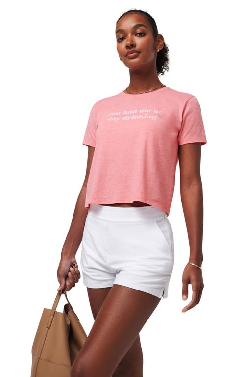 Shop Travismathew Dancing Light Graphic T-shirt In Heather Shell Pink