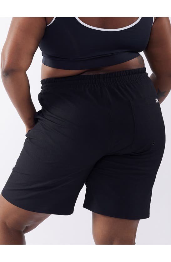 Shop Tomboyx 9-inch Lined Board Shorts In Black Novelty