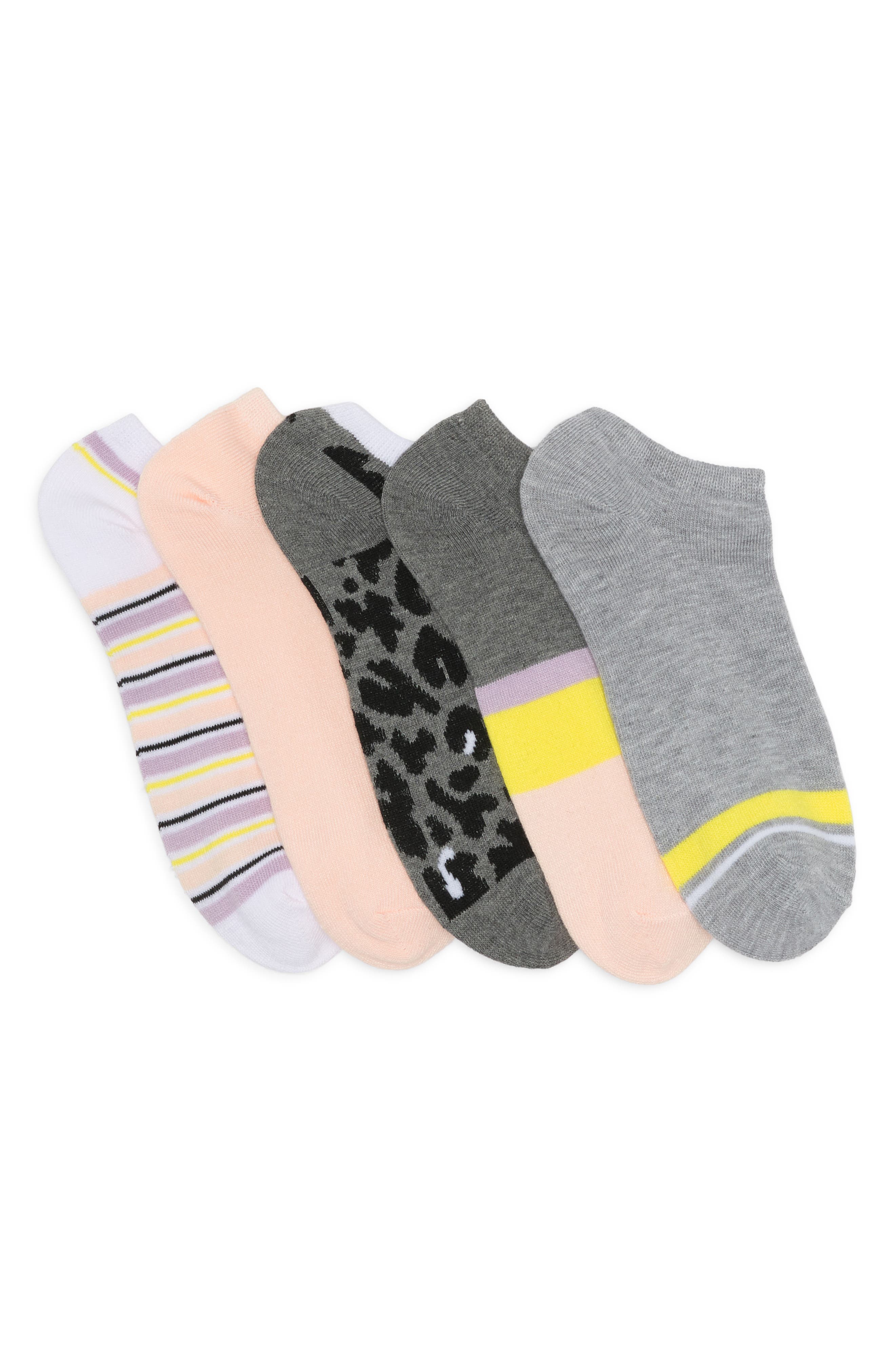 Abound Fun Ankle Socks In Grey Heather Thunder Cloud