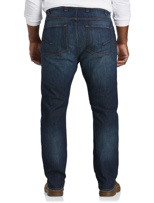 Shop True Nation By Dxl Murphy Blue Tapered-fit Stretch Jeans In Murphy Blue Eco