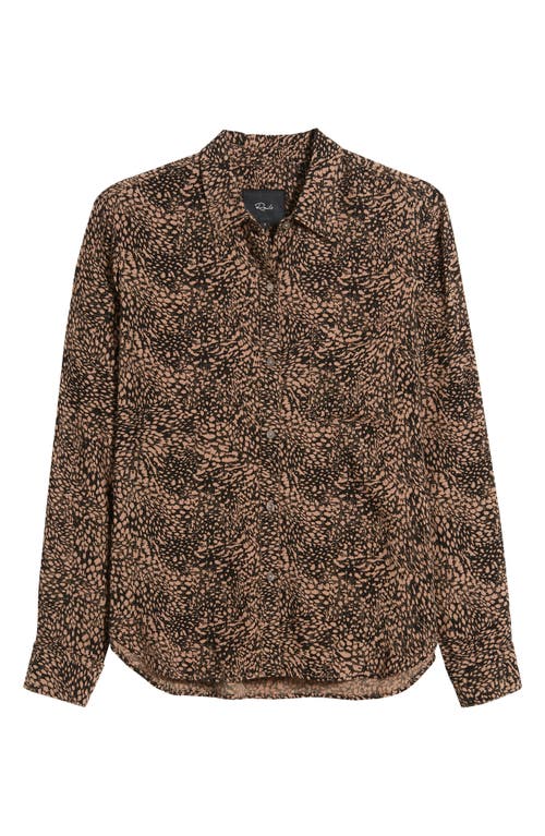 Shop Rails Josephine Animal Print Button-up Shirt In Desert Lynx