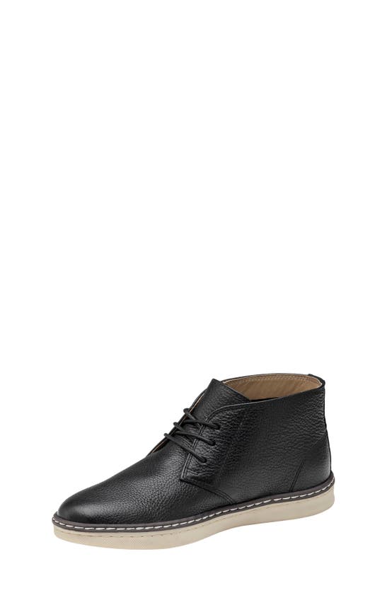 Johnston & Murphy Mcguffey Chukka Boot In Black Full Grain