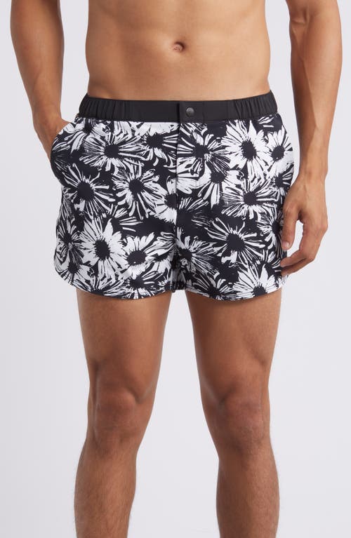 Shop Chubbies The Resort Swim Trunks In Black - Pattern Base