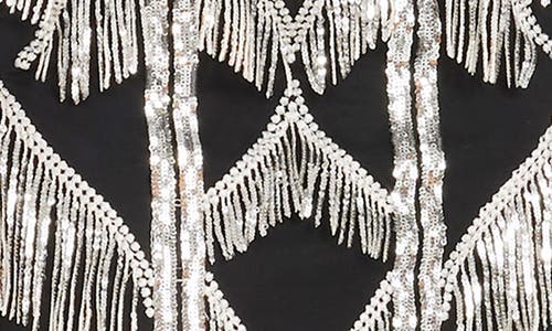 Shop Dress The Population Viviana Sequin Strapless Sheath Dress In Silverlack