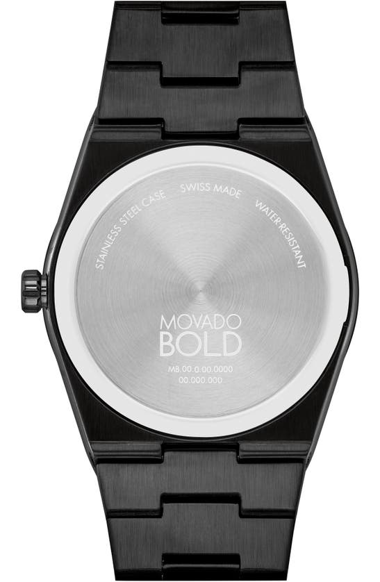 Shop Movado Quest Bracelet Watch, 40mm In Grey