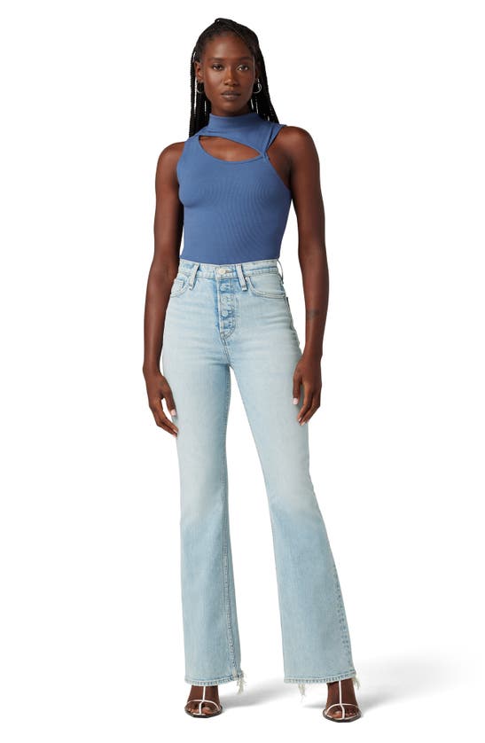 Shop Hudson Jeans Faye High Waist Fray Hem Bootcut Jeans In Isla