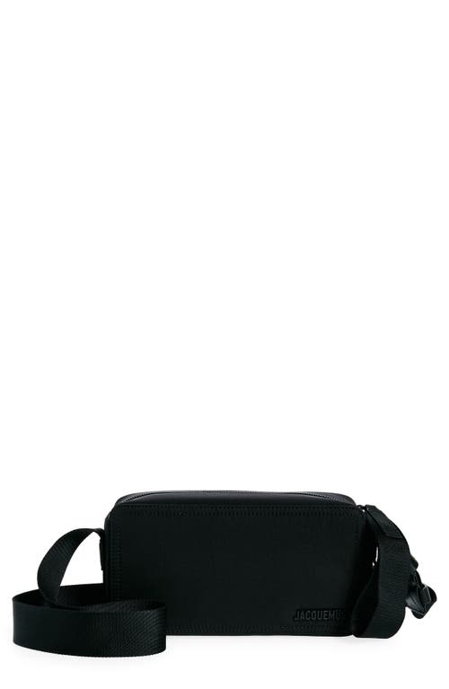 Le Cuerda Horizontal Leather Bag in Black