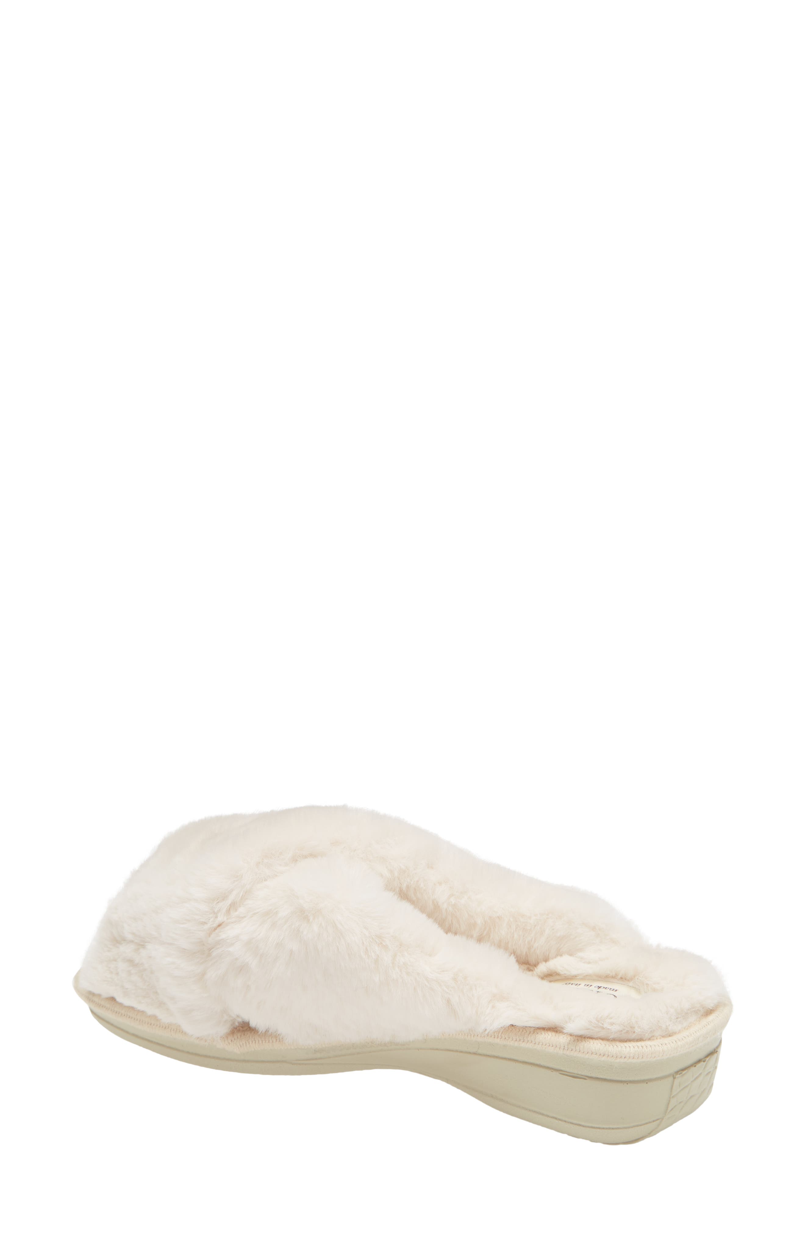 nordstrom faux fur slippers