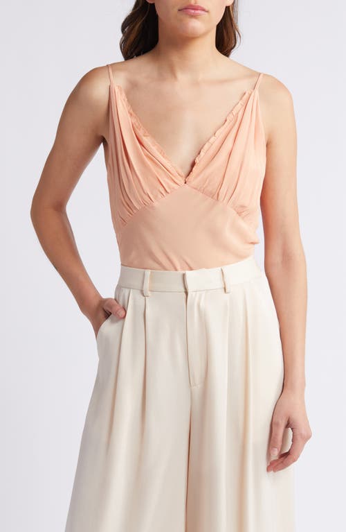 Florie Ruffle Trim Camisole in Cantaloupe