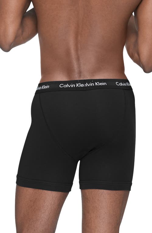 Shop Calvin Klein 5-pack Boxer Briefs In 6h0 Black/black