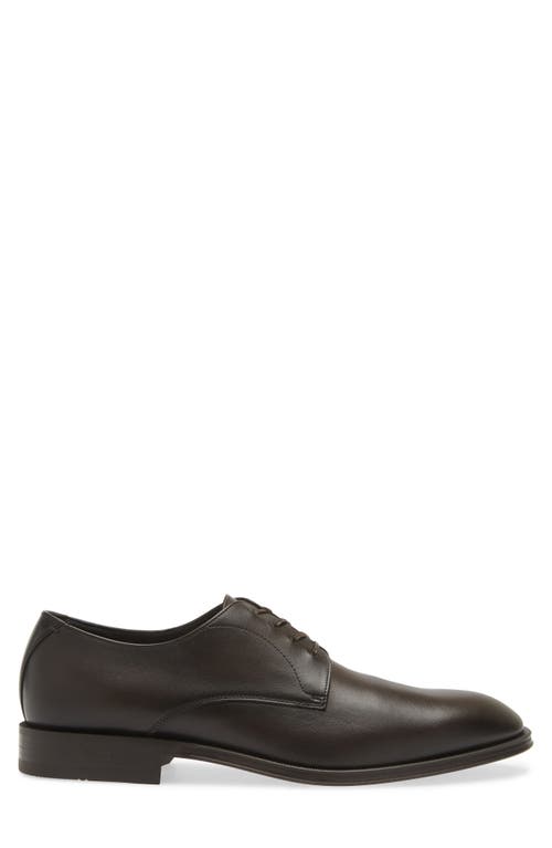 Shop Hugo Boss Boss Derrek Derby In Dark Brown