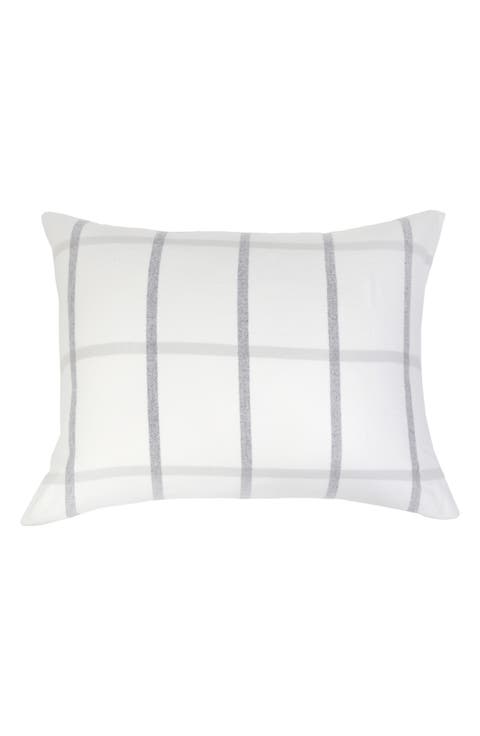 Copenhagen Windowpane Check Cotton Accent Pillow