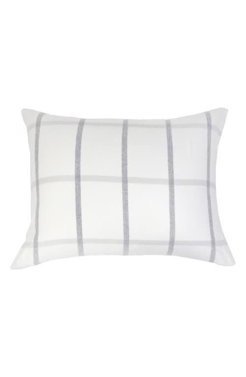 Pom Pom at Home Copenhagen Windowpane Check Cotton Accent Pillow in White/grey at Nordstrom, Size 28X36