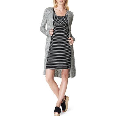 Noppies Britt Long Maternity Cardigan, Black