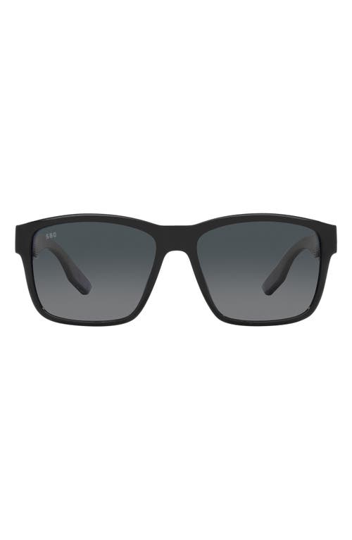 Costa Del Mar Paunch 57mm Gradient Square Sunglasses in Black at Nordstrom