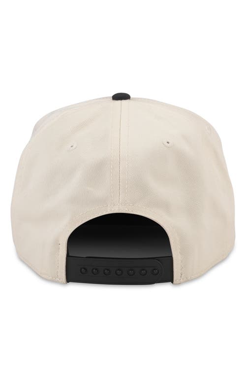 Shop American Needle Club Snapback Baseball Cap In Ivory - Black