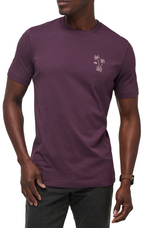 Shop Travismathew Island Gem Cotton Graphic T-shirt In Plum